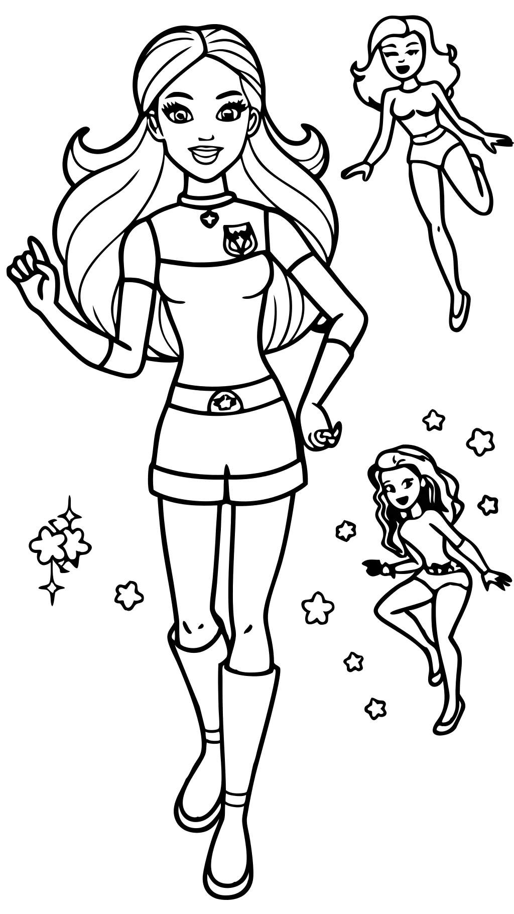 coloring pages of barbies